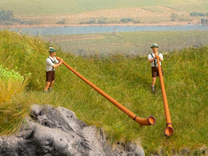 Actual product image Noch H0 sound scene alphorn player