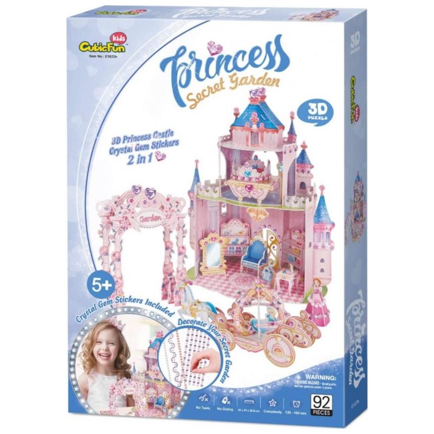 Cubicfun CUBIC FUN 3D-Puzzle Der geheime Garten der Prinzessin (92 Teile)