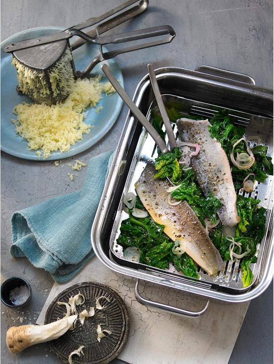 Actual product image WMF Aroma Vitalis + asparagus tongs (Casserole + Stewpot, Stainless steel)