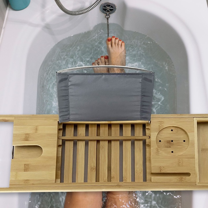Produktbild Mad Monkey Badewannenablage aus Bambus