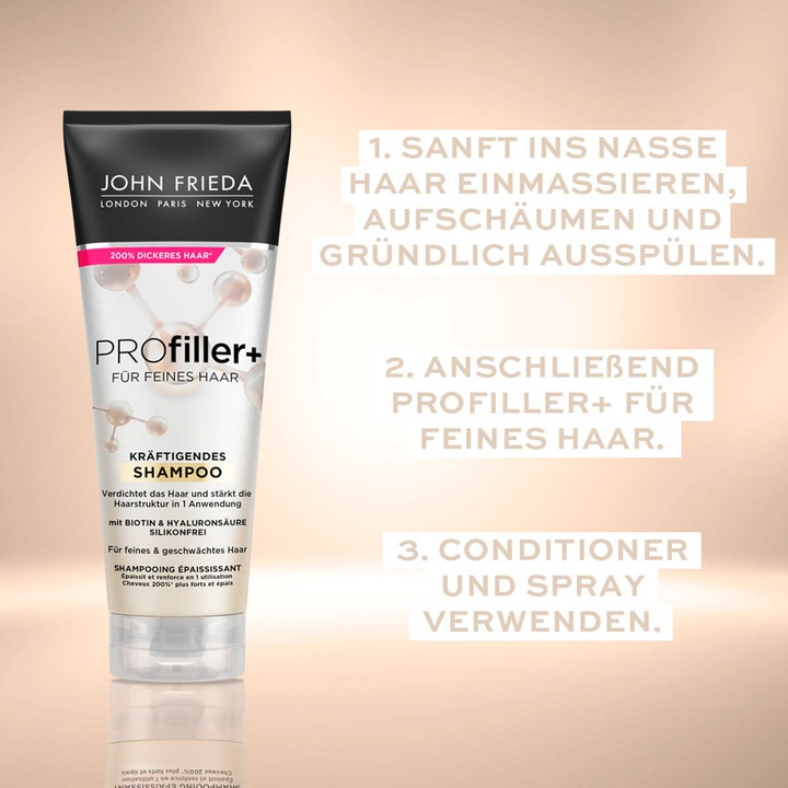 Produktbild John Frieda ProFiller+ (250 ml, Flüssiges Shampoo)