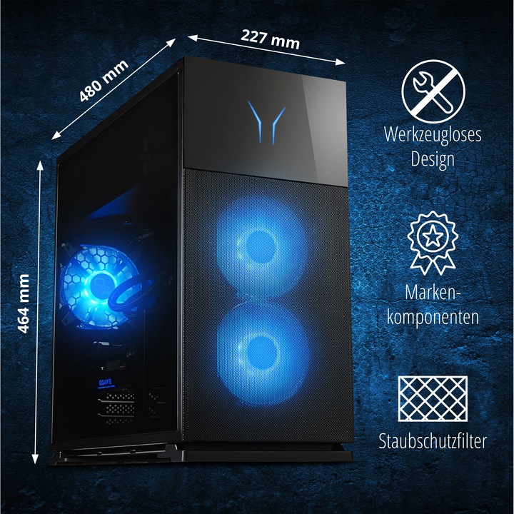 Produktbild Erazer Hunter X30 MD35466 (Intel Core Ultra 7 265KF, 32 GB, 2000 GB, GeForce RTX 5080)