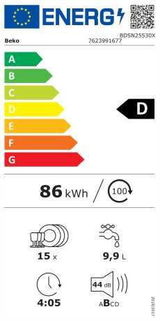 Energie-Label Beko EB-Geschirrspüler