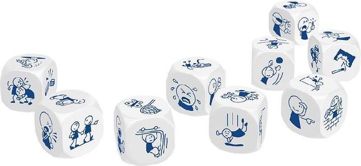 Productafbeelding Rory's Story Cubes Rory's verhaalblokjes: Acties (Frans, Italiaans, Duits)