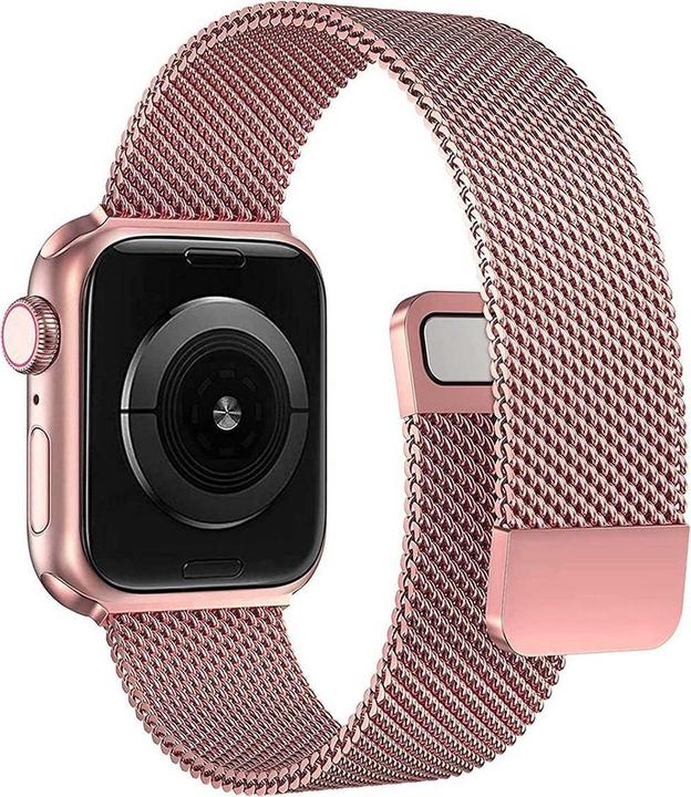 Actual product image EKO Watch strap Milanese type pink (Stainless steel)
