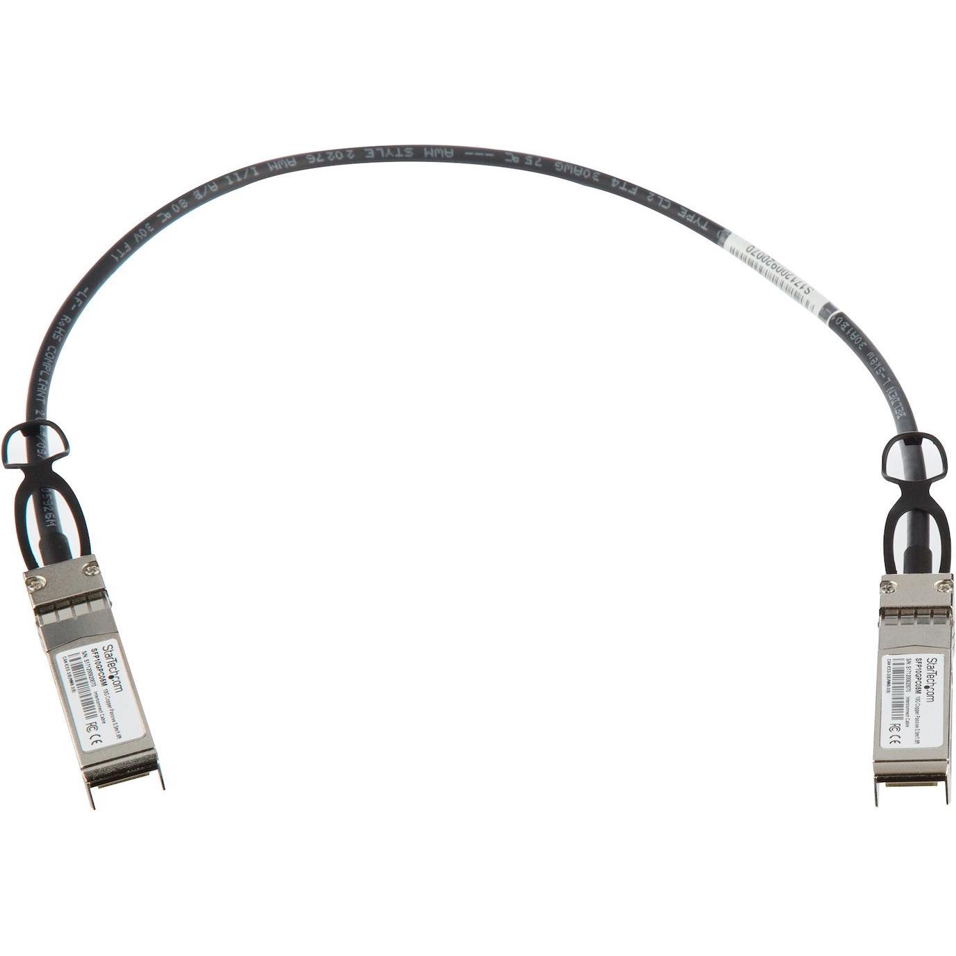 Thumbnail - StarTech 0.5M 1.6FT 10G SFP+ DAC CABLE, Transceiver, Schwarz
