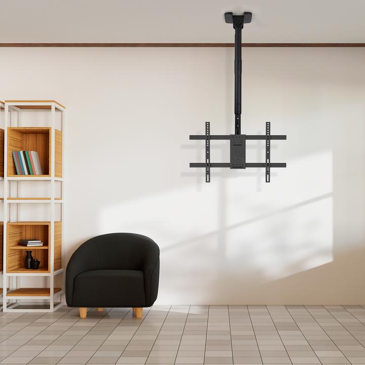 Actual product image Tooq Technology Ceiling Mounting Bracket for Screens 43‘-86’, Black (Ceiling, 86", 60 kg)