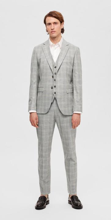 Actual product image Selected Checked Single Breasted Blazer (52)