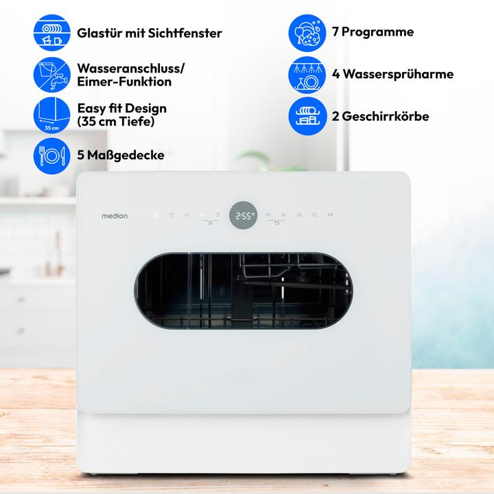 Actual product image Medion Life table-top dishwasher DWT51
