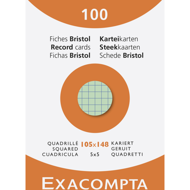 Actual product image Exacompta Index cards (A6, 205 g/m², 100 x)
