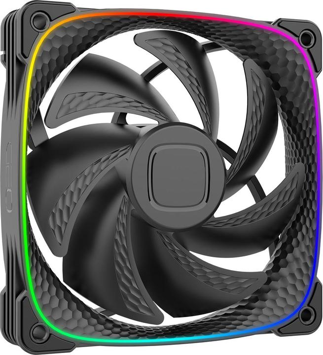 Immagine prodotto Geometric Future Ventola Squama 2503B RGB, confezione da 3 - 120 mm, nera (120 mm, 3 x)