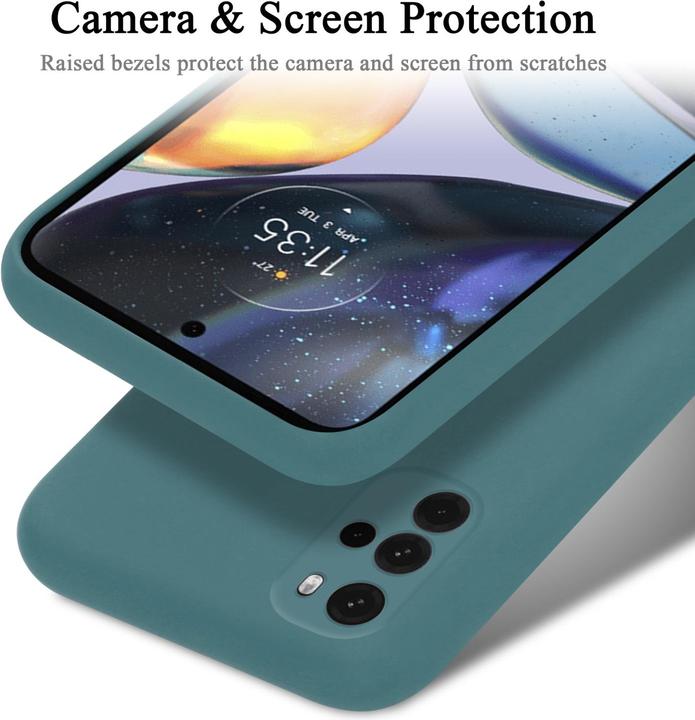 Actual product image Cadorabo TPU Liquid Silicone Case Cover for Motorola MOTO G22 (Motorola Moto G22)