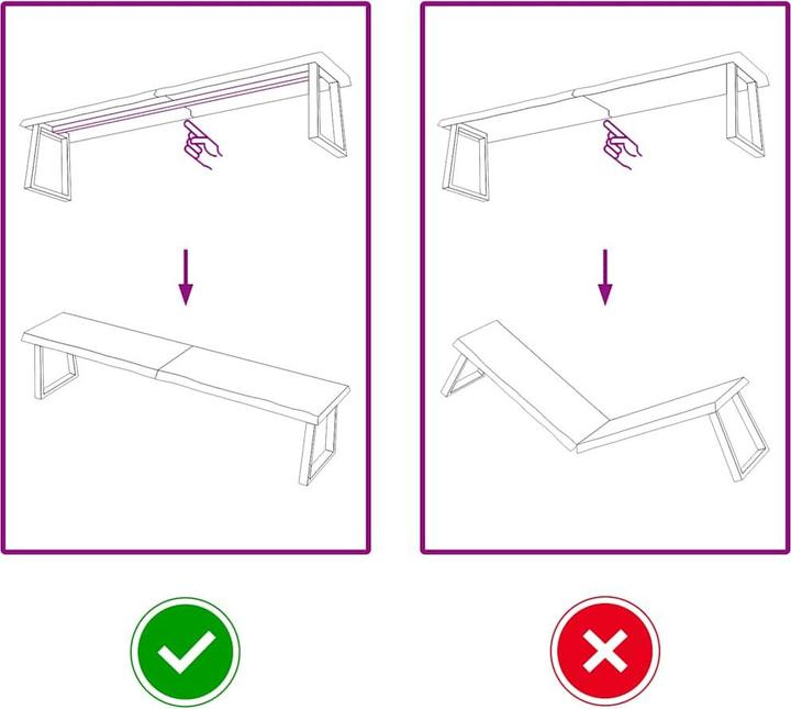 Actual product image vidaXL Oak Nature (180 x 40 x 4 cm)