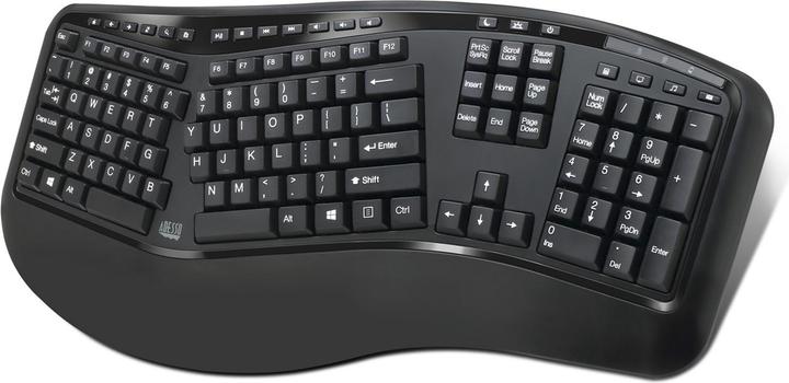 Produktbild Adesso TruForm pro™ Wireless Ergonomic Keyboard and Laser Mouse (US, Kabellos)