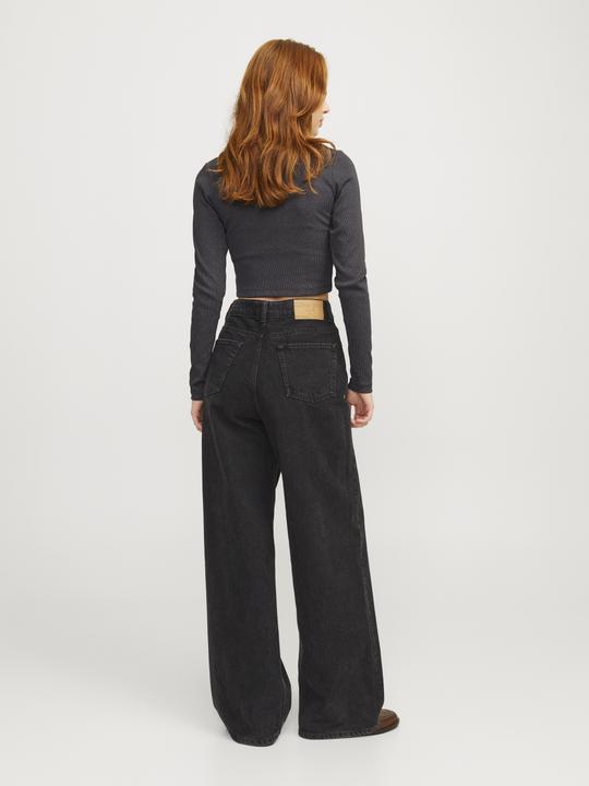 Actual product image JJXX Jxfeline Str Ls Rib Tee Jrs Noos (S)