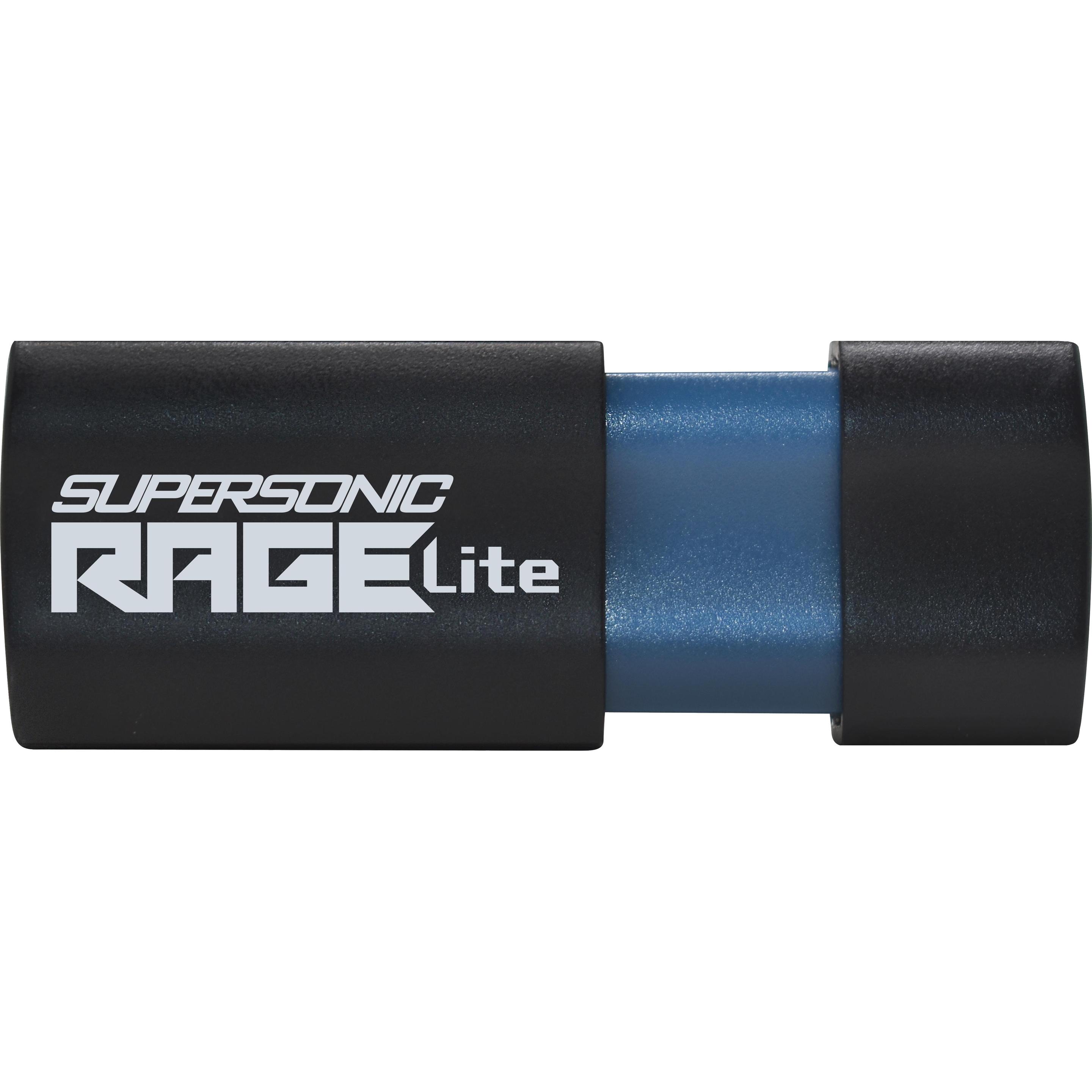 Patriot Supersonic Rage Lite (1000 GB, USB 3.2, USB-A), USB Stick, Schwarz