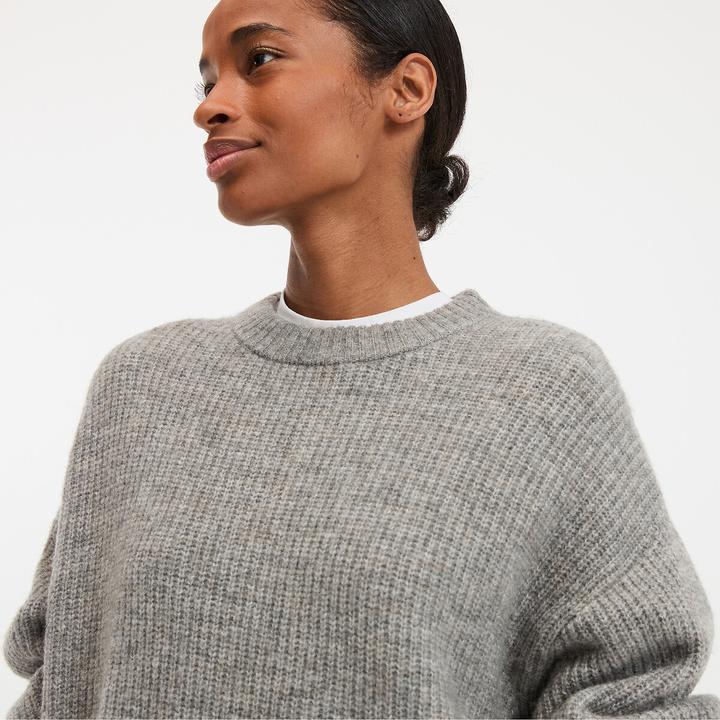 Produktbild La Redoute Collections Pullover mit Rundhalsausschnitt aus flauschigem Grobstrick (M)