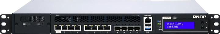 Actual product image QNAP QuCPE-7012-D2146NT-32G Intel Xeon D-2146NT.5GbE RJ45 ports and 0GbE SFP+ ports 1x networ