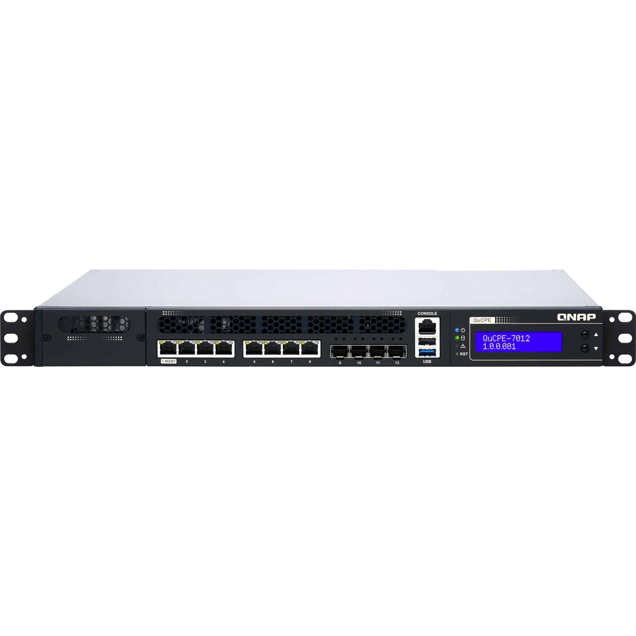 QNAP QuCPE-7012-D2146NT-32G Intel Xeon D-2146NT.5GbE RJ45 ports and 0GbE SFP+ ports 1x networ, NAS,