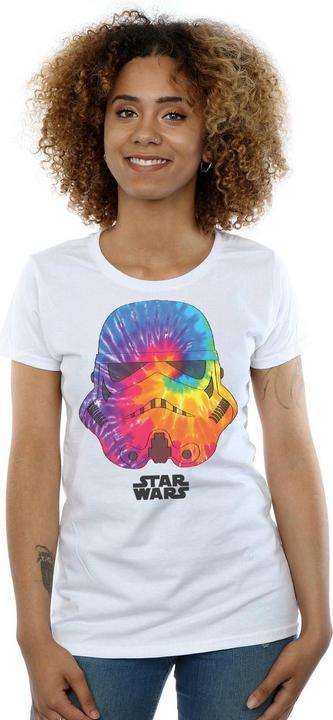 Actual product image Star Wars Womens/Ladies Stormtrooper Saturn Helmet Cotton T-Shirt (M)