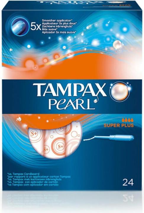 Immagine prodotto Tampax Perla Super Plus, blu, bianco, 24 pezzi (24 x)