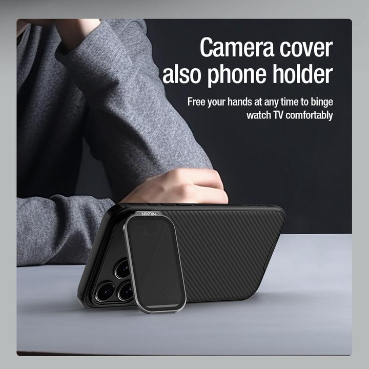 Image du produit Nillkin CamShield Prop Rückseitenschutz für Apple iPhone 17 Pro Max Schwarz (1 pcs, Apple iPhone 17 Pro Max)