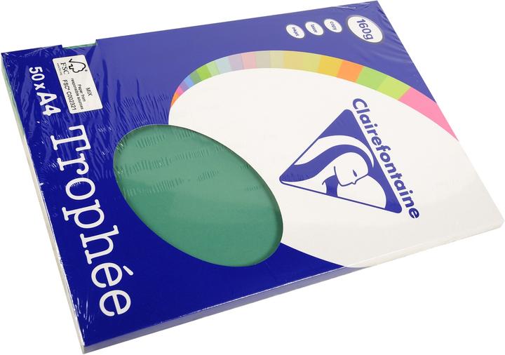Produktbild Clairefontaine Kopierpapier Trophee A4 160g/qm 50 Blatt tannengrün (160 g/m², A4)