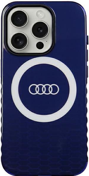 Produktbild Audi IML Big Logo MagSafe Case iPhone 15 Pro 6.1" niebieski/navy blue hardcase AU-IMLMIP15P-Q5/D2-BE (Apple iPhone 15 Pro)