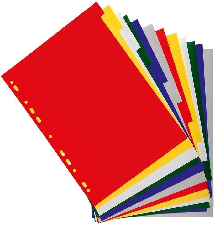 Produktbild Exacompta Register A4teilig PP Farben sortiert