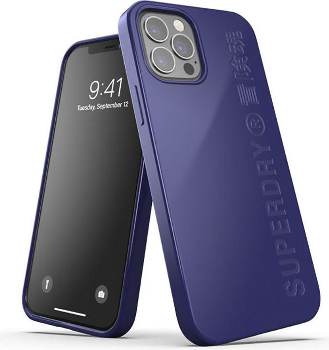Superdry Snap iPhone 12/12 Pro Compostab le dark blue (Apple iPhone 12 Pro, Apple iPhone 12)