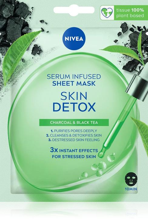 Actual product image NIVEA Skin Detox Sheet Mask 1Pc.