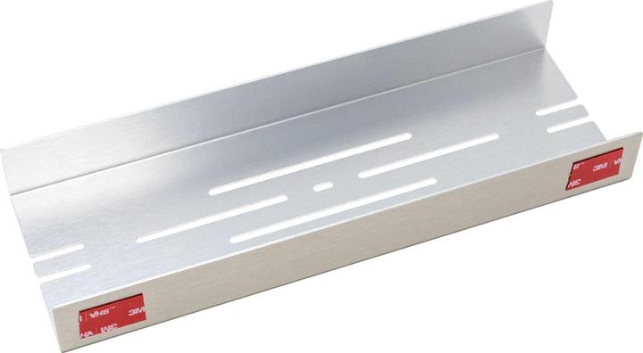 Actual product image Schulte Duschablage zum Kleben in Edelstahloptik Grösse S (28 x 9.5 x 3.5 cm)