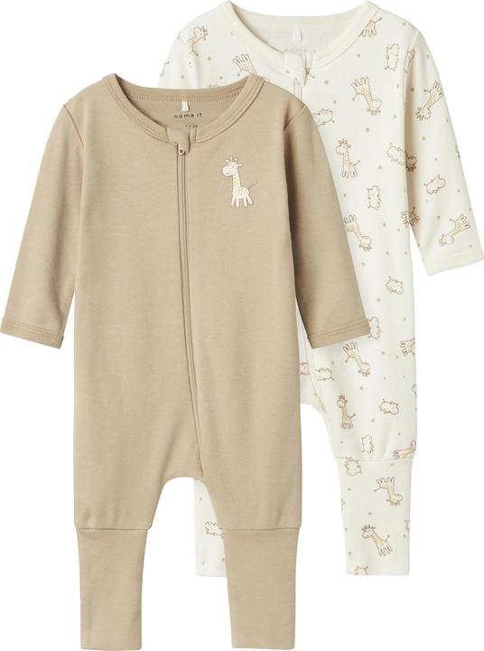 Produktbild Name it Nbnnightsuit 2p Zip Ff Jet Giraffe Noos (92)