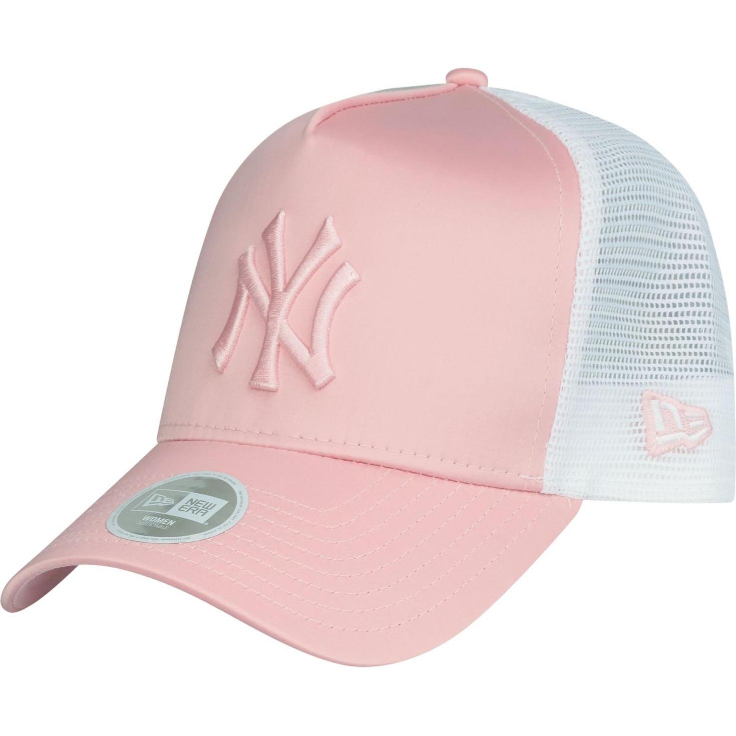 New Era, Damen, Cap, Trucker Satin New York Yankees, Rosa