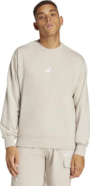 Produktbild Adidas Men's Essentials FEELCOZY French Terry Sweatshirt, Wonder Alumina/White, M (M)