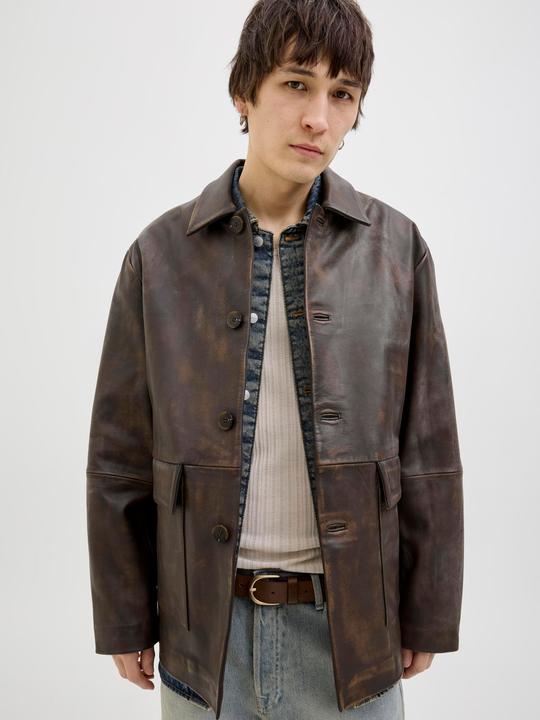 Produktbild Jack & Jones Lederjacke Lederjacke (L)