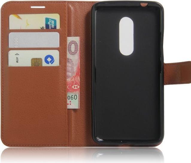 Produktbild MU Classic Leder Hülle mit Litchitextur (ZTE Axon 7)