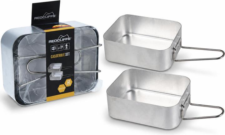 Produktbild Mojawo 2 Stück Camping Kochtopf Leichtes Aluminium Topf für Gasherde
