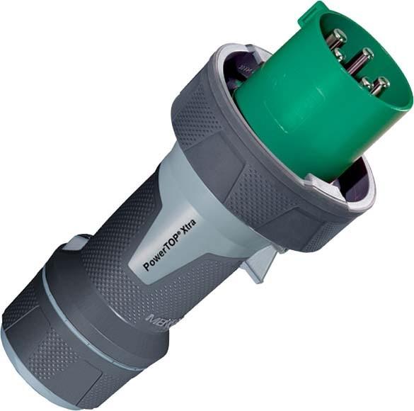 Produktbild Mennekes MEN 13214 63A5P 2H>50V>300-500Hz Stecker PowerTOP
