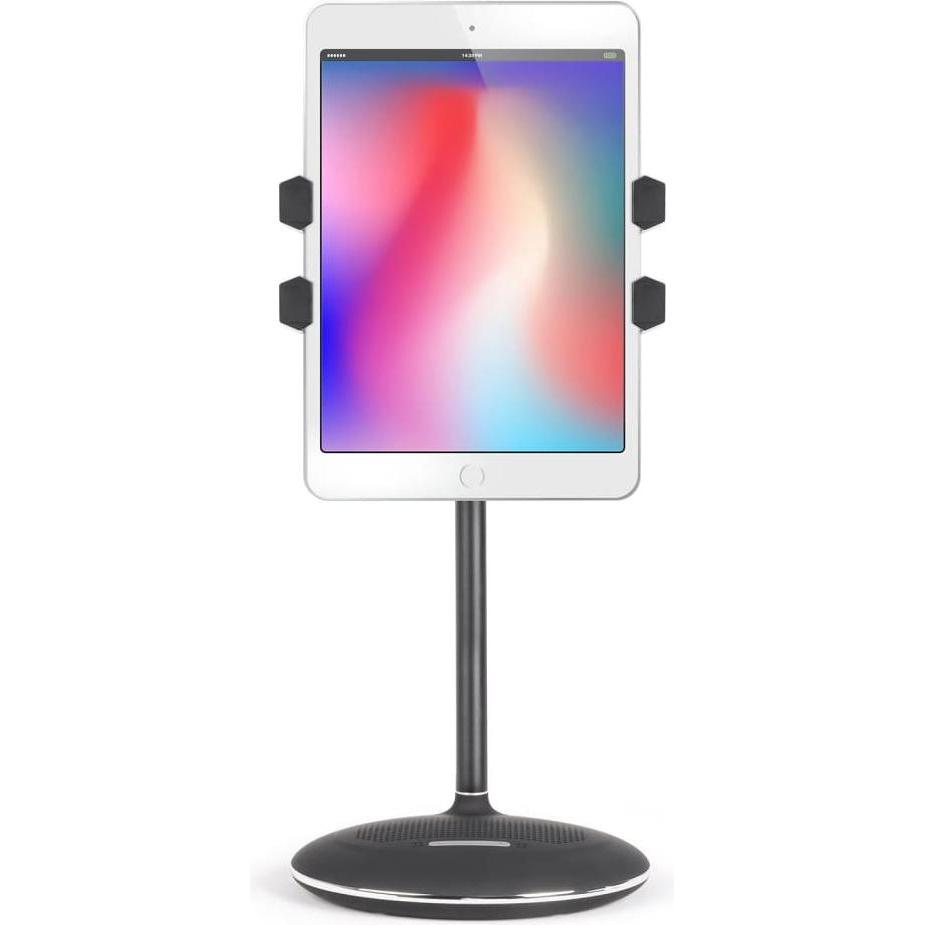Livoo Tablet- und Lautsprecherhalter, Tablet Halterung, Schwarz