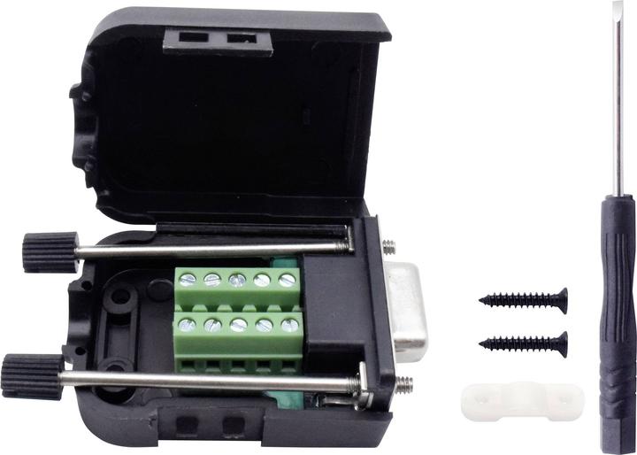 Image du produit Tru Components T190C4089 Kit de connecteurs femelles SUB-D Nombre de pôles 9 Vis 1 pc.