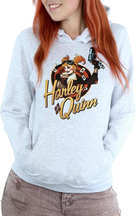 Immagine prodotto Universal Textiles Felpa con cappuccio con stemma di Harley Quinn (XXL)