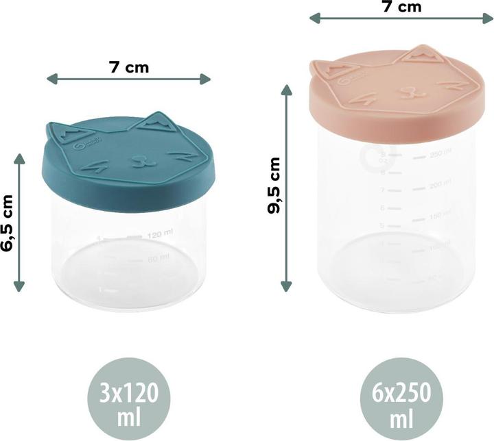Actual product image Babymoov Isy Bowls Set 6 x 250 ml + 3 x 120 ml