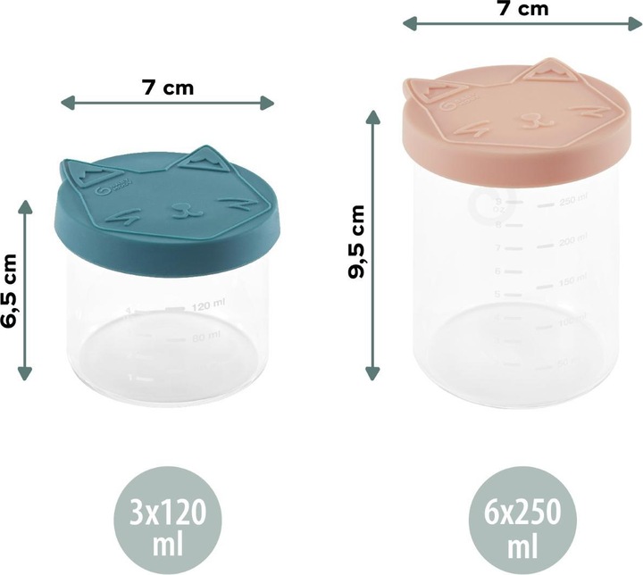 Image du produit Babymoov Isy Bowls Set 6 x 250 ml + 3 x 120 ml