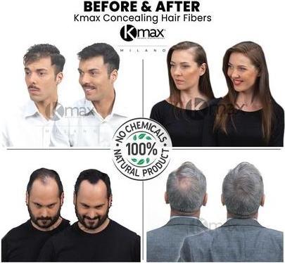 Image du produit Kmax Fibres capillaires dissimulatrices Poudre de kératine pour cheveux Effet épaississant Fibres