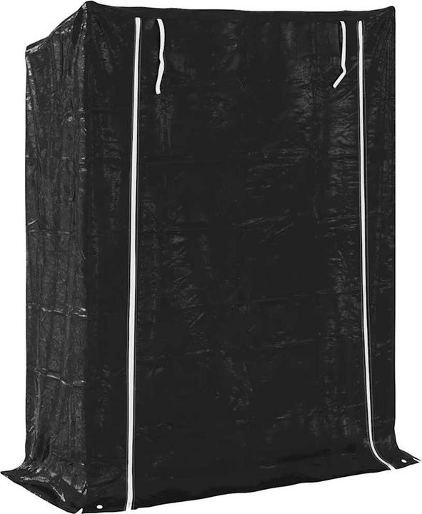 Actual product image VidaXL Firewood rack with rain protection 100x40x200 cm Galvanised steel (100 x 40 x 200 cm)