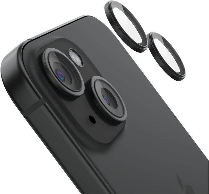 Actual product image Belkin 1x2 Kameralinsenschutz TempGlass iPhone 15/15 Plus (2 pcs., Apple iPhone 15, Apple iPhone 15 Plus)