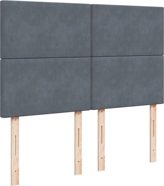 Produktbild vidaXL Bo x springbett mit Matratze 140 x 200 cm Samt (140 x 200 cm)