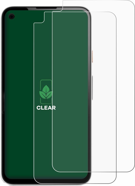 Actual product image ScreenLeaf Protective film sustainable screen protector screen protector film clear transparent (2 Piece, Google Pixel 4a)
