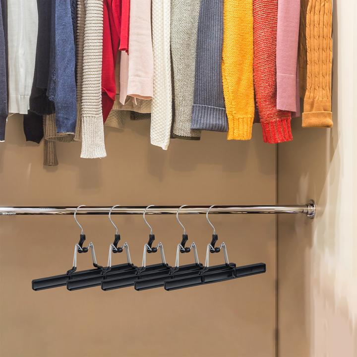 Actual product image Relaxdays Pants Hangers, Swivel Hooks (5 x)